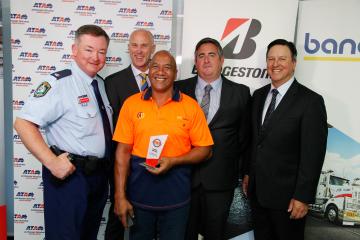 Hero M5 truck driver announced as Bridgestone Bandag Highway Guardian