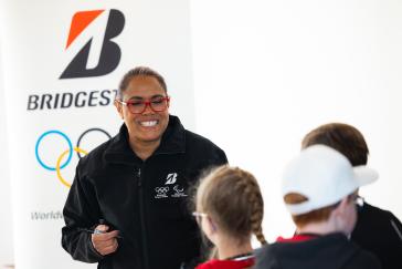 Cathy Freeman joined young athletes at the Bridgestone Athletics Centre for a special workshop.