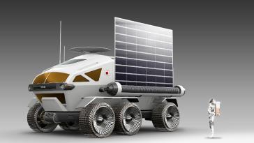 Manned, pressurized rover required for lunar surface mobility
Courtesy of Toyota Motor Corporation
