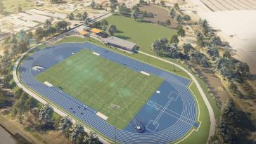 Bridgestone has welcomed the start of construction of a new athletics facility at the company's former manufacturing site, now known as Bridgestone Reserve.