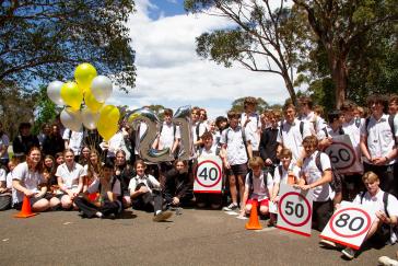 Students from Barrenjoey High School celebrated RYDA’s milestone at their RYDA workshop day.