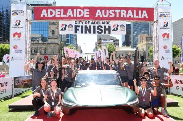 Bridgestone celebrates the winner and the successful debut of ENLITEN® technology in the 2023 Bridgestone World Solar Challenge