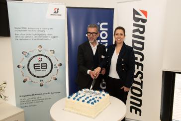 Leukaemiar Foundation CEO, Christ Tanti, and Bridgestone Head of Sustainability & Communications, Jo Hayes joined together to commemorate a decade of the iconic support centre in Adelaide.